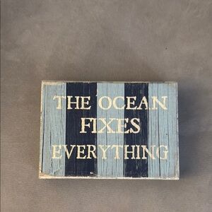 Blue and Cream Coastal Accent Decor